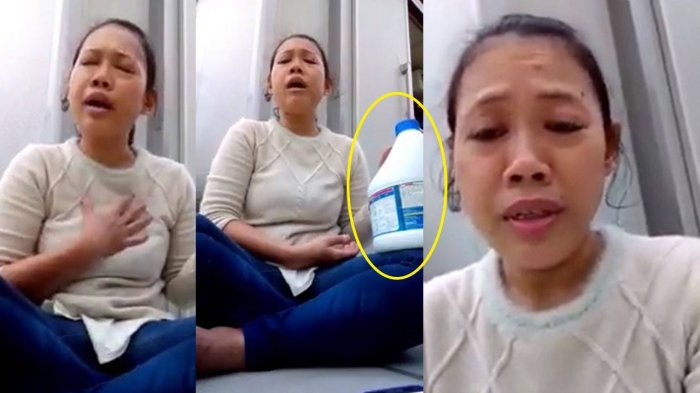 Curhat Patah Hati Sambil Bawa Botol Pemutih Pakaian, Ending Aksi Wanita Ini Malah Bikin Ngakak