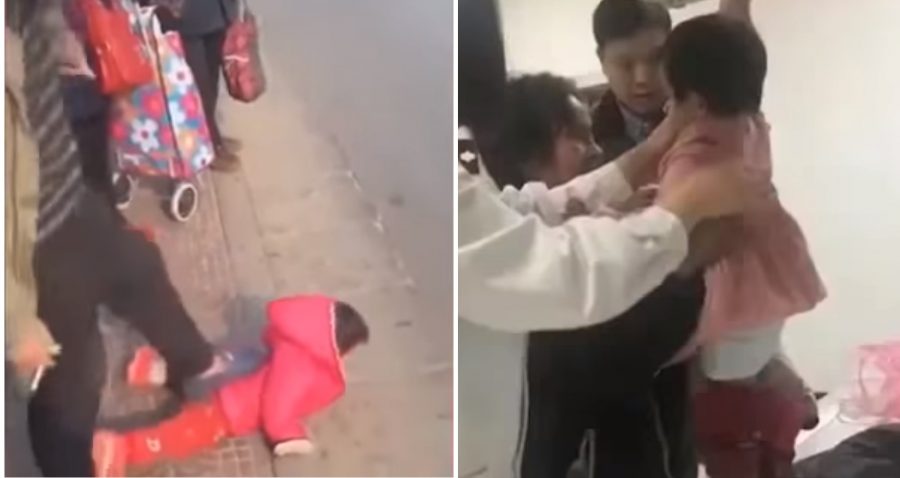 Astaga! Ayah Ini Tampar dan Pukuli Anaknya yang Berusia 2 Tahun di Tempat Umum