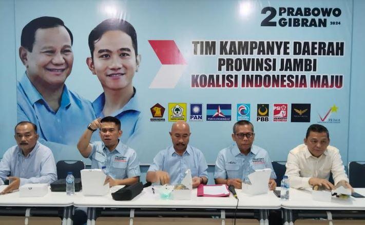 TKD Prabowo Gibran Jambi Lakukan Konsolidasi Persiapan Rakorda Menang Satu Putaran