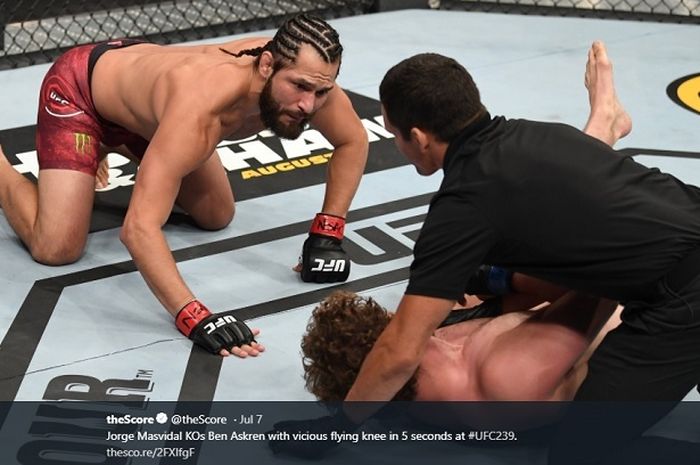 Tercatat Jadi KO Sepanjang Sejarah UFC, Jorge Masvidal Hajar Ben Askren dalam 5 Detik