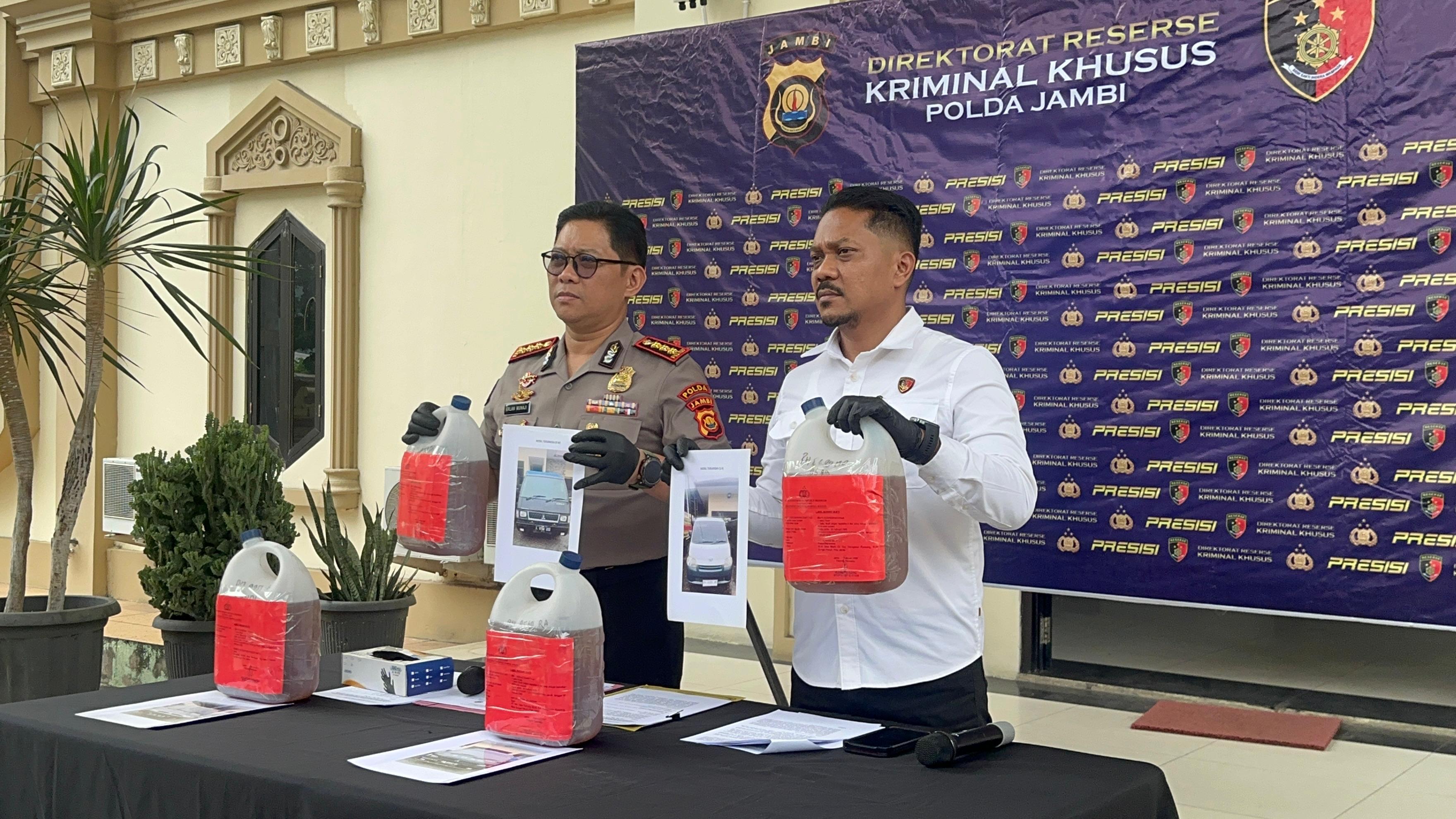 Empat Mobil Berisi BBM Ribuan Liter untuk PETI di Merangin Disetop Pagi Buta