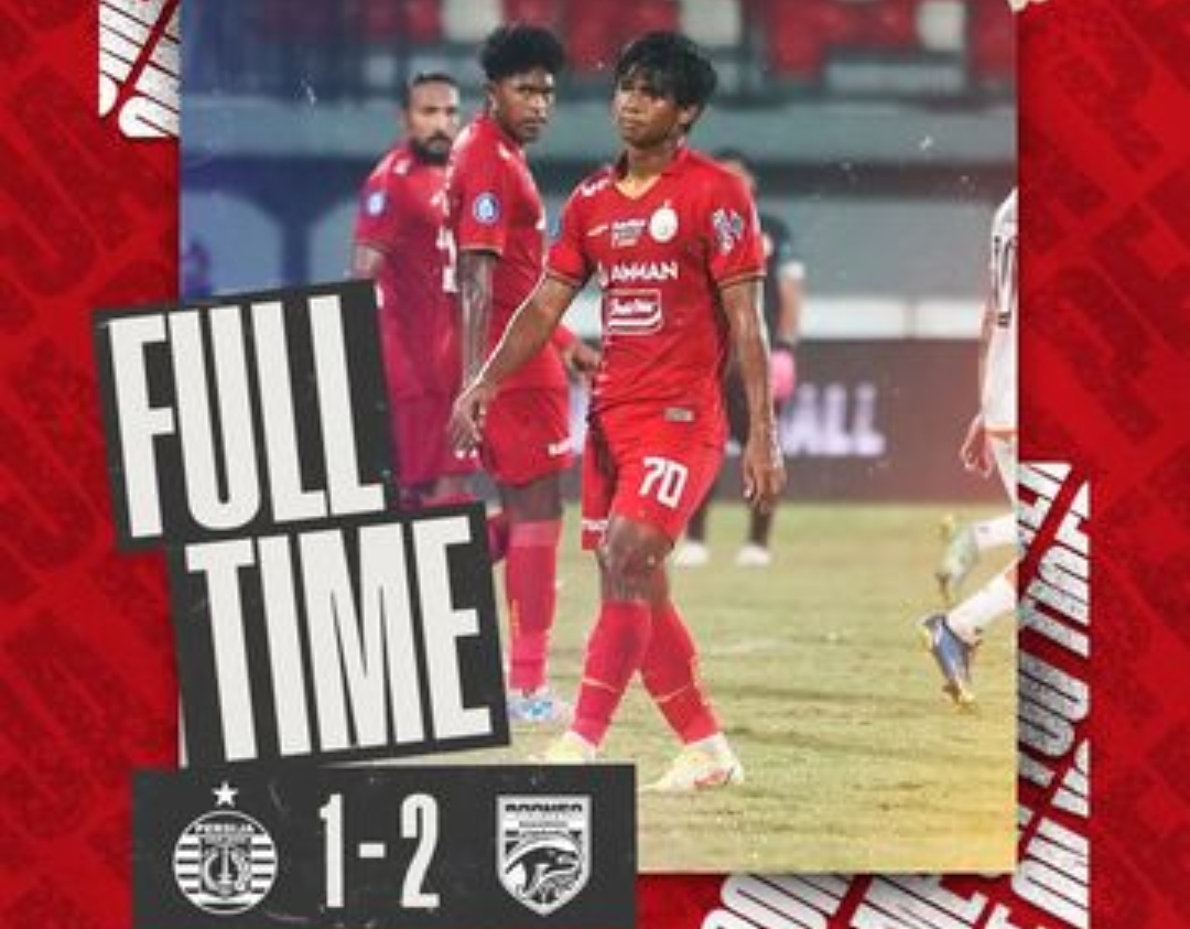 Hasil liga 1 Persija vs Borneo FC - Persija Harus Akui Keunggulan Borneo FC 1-2
