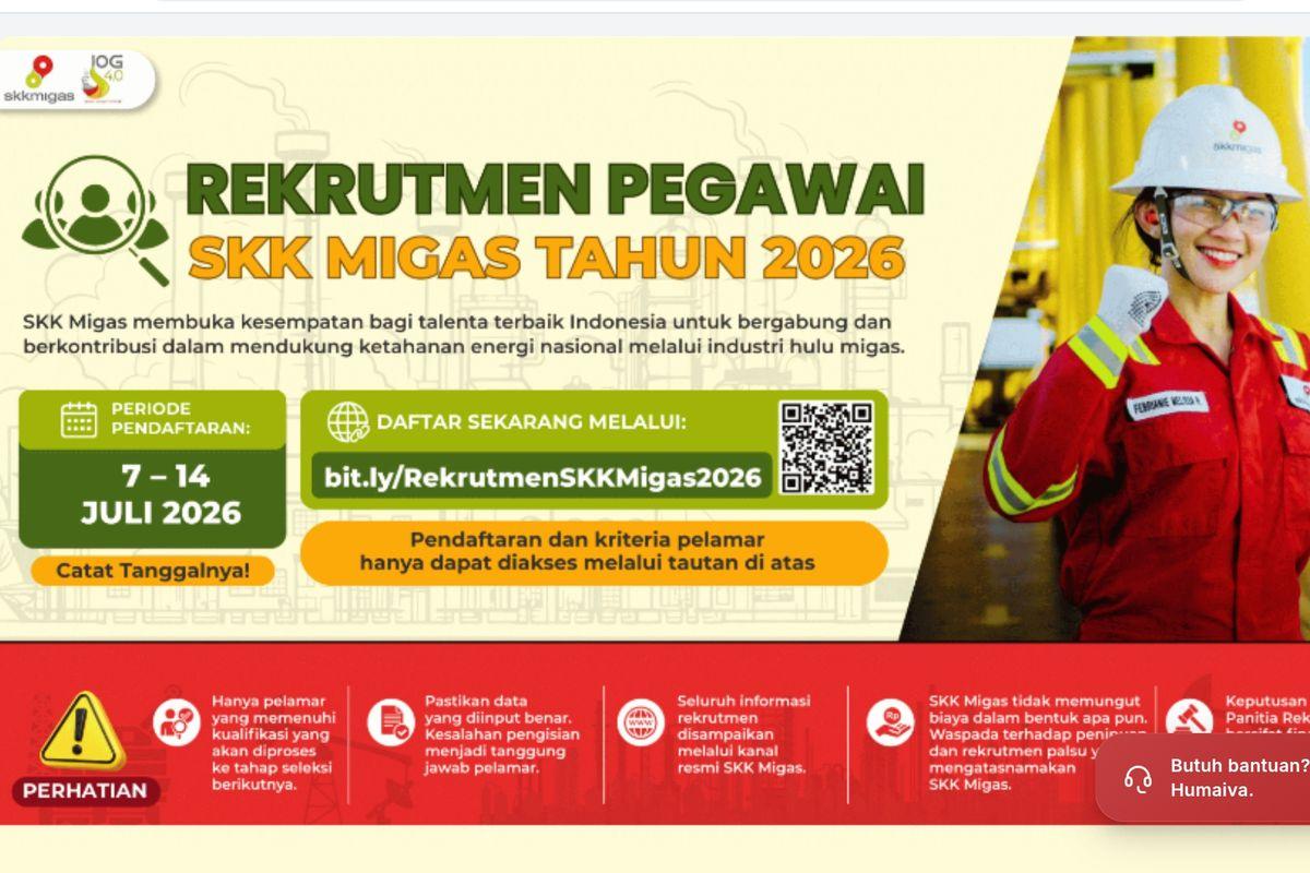 Lowongan Kerja SKK Migas Juli 2026 - Daftar Secara Online sebelum 14 Juli - Tribunjambi.com