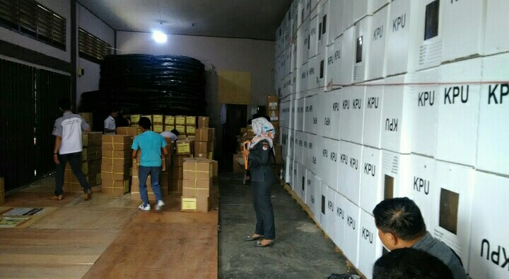 KPU Sarolangun Terima Kiriman 500 Ribu Lebih Surat Suara