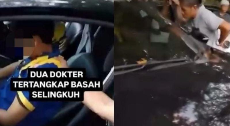 Viral Video 2 Dokter di Makassar Digerebek saat Selingkuh dalam Mobil di Parkiran RS