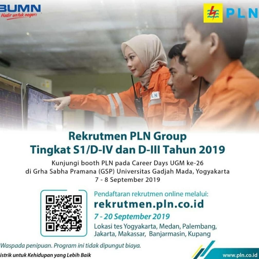 Lowongan Kerja - Masih Dibuka Pendaftaran Lowongan PT PLN Untuk Lulusan D3/S1, Ditutup 3 Hari Lagi