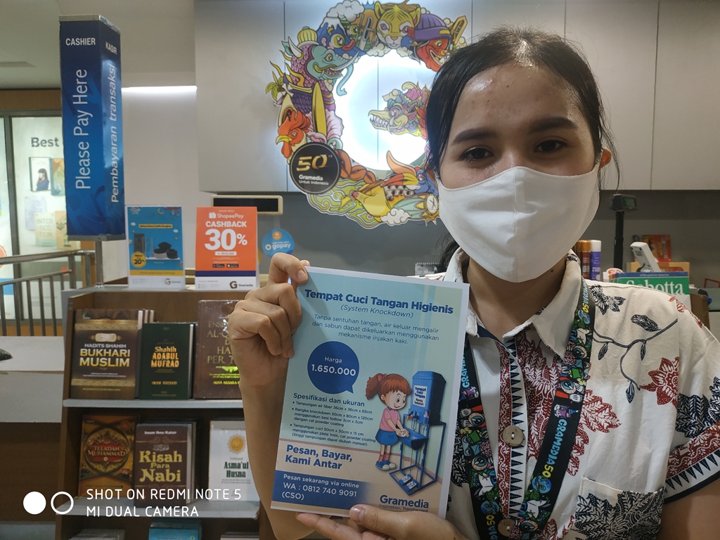 Gramedia Jambi Terapkan Protokol Kesehatan untuk Pengunjung dan Karyawan