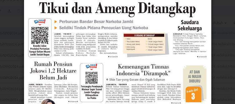 9 Bos Narkoba Jaringan Helen di Jambi Diamankan, Bermula Penggerebekan Basecamp Payo Sigadung