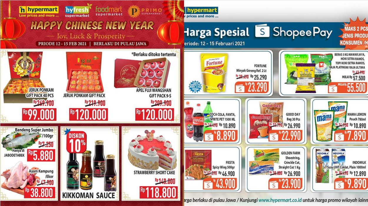 Promo Hypermart Hari Ini 14 Februari 2021, Diskon Lemon Strawberil Susu Diapers Hand Sanitizer