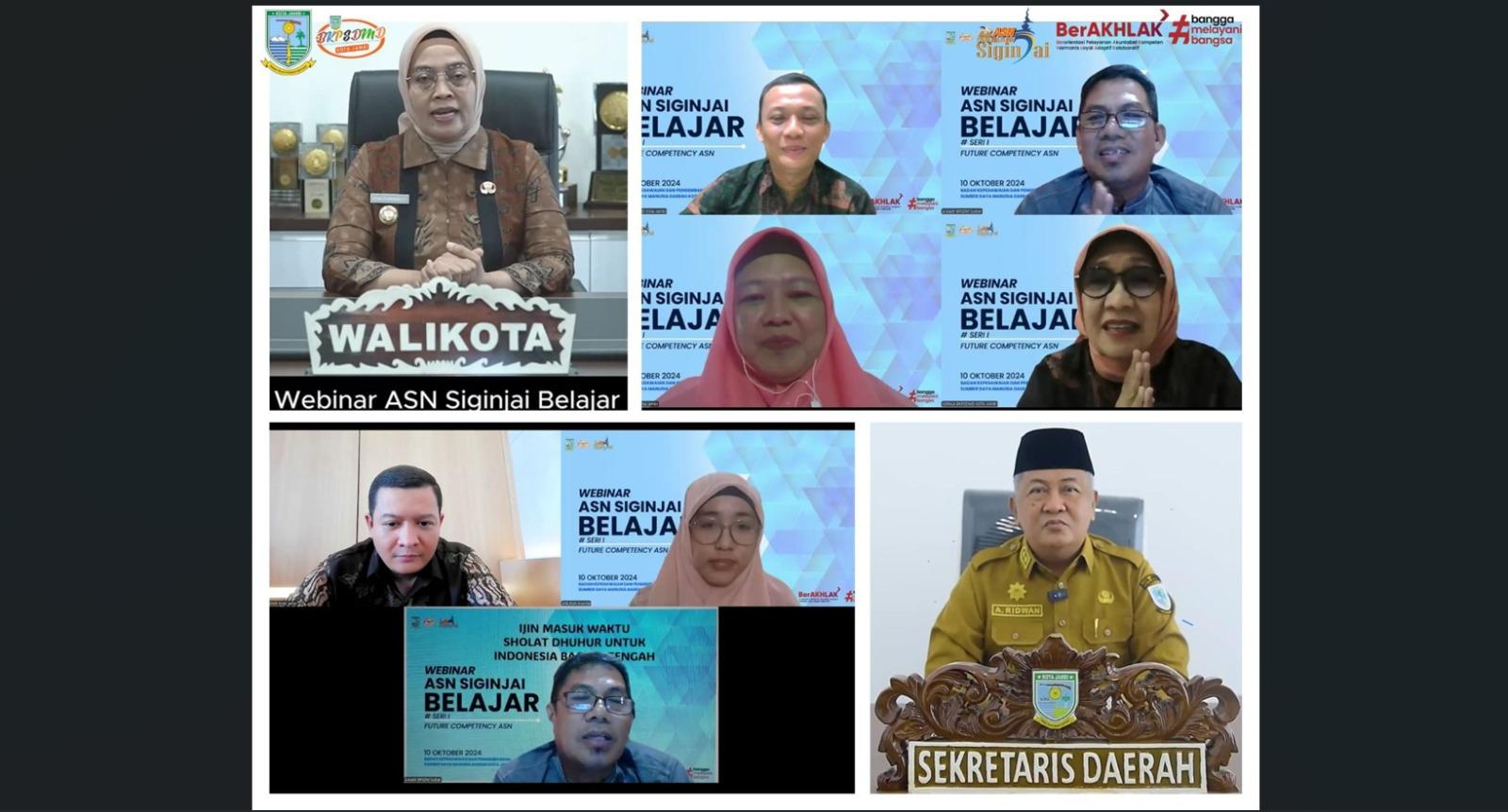 Webinar ASN Siginjai Seri 1 Pemkot Jambi Sukses Besar, Diikuti 1000 Lebih peserta 