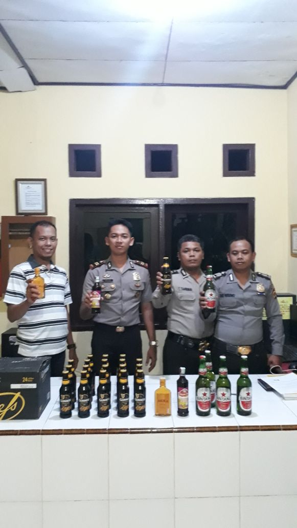 Jual Minuman Keras secara Bebas, Polsek Geragai Amankan Penjual