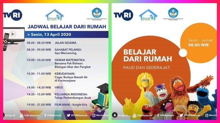 Live Streaming TVRI Belajar dari Rumah Hari Ini, Kamis 23 April 2020, Berikut Jadwal Lengkapnya
