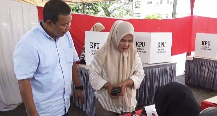 Perolehan Suara di TPS 07 Muara Sabak Barat Tanjabtim Jambi, Prabowo-Gibran Unggul dengan 152 Suara