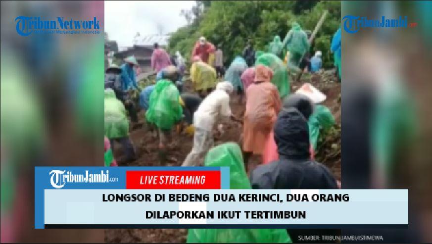 Longsor di Kerinci, Satu Warga Bedeng Dua Masih Dalam Pencarian Tertimbun Longsor