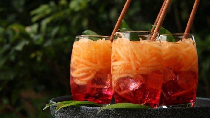 Cara Membuat Es Blewah Kolang-kaling, Puding Kolang-kaling, Es Kelapa Muda Susu Kolang-kaling