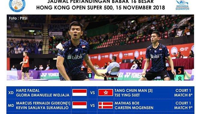 Jadwal Hong Kong Open 2018 Babak 16 Besar, Marcus/Kevin Tanding Nanti Malam, Catat Waktunya