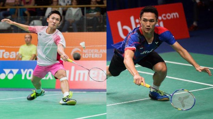 Anthony Sinisuka Ginting Bertemu Kento Momota di Perempat Final Japan Open 2019
