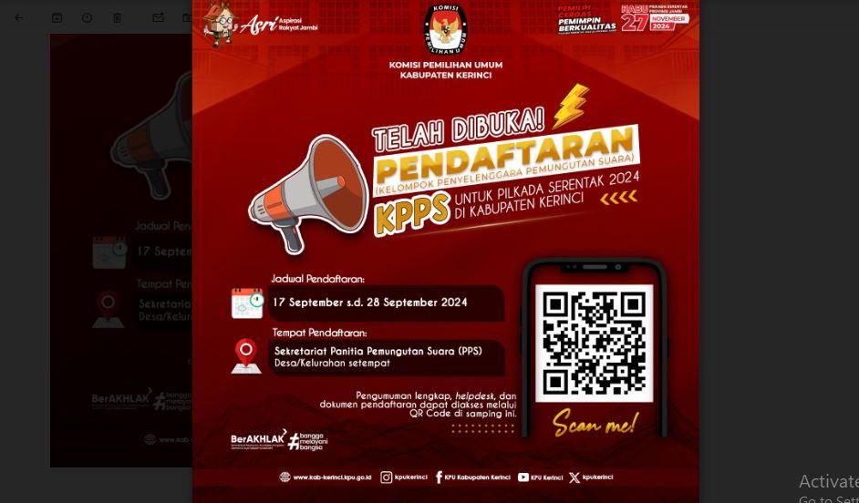 Hari Ini KPU Kerinci Mulai Rekrut KPPS, Ini Besaran Gaji yang Akan Diterima