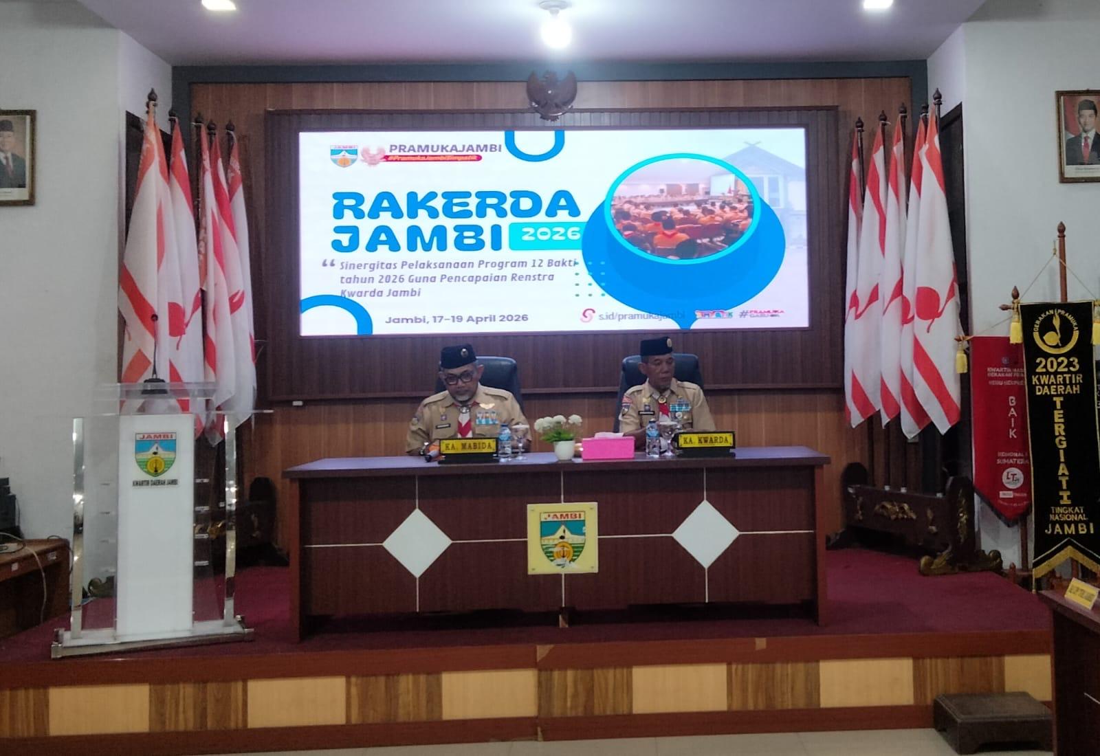 Sekda Jambi Buka Rakerda Pramuka 2026: Fokus Evaluasi Strategi, Kaderisasi Pemimpin Muda