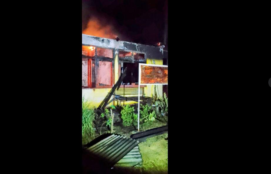Kantor Polsubsektor Tabir Timur di Merangin Kebakaran, Diduga Karena Korsleting Listrik