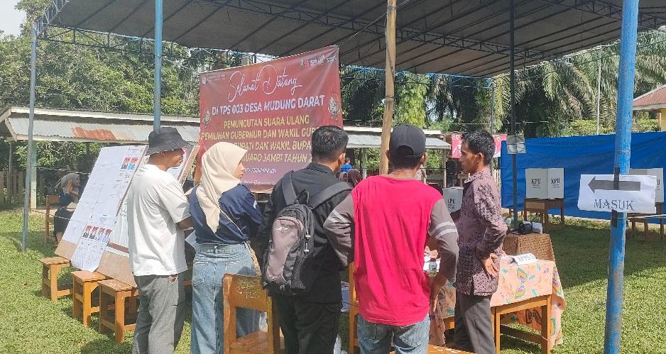 PSU di Tangkit Muaro Jambi, Tak Satupun Warga Milih Masnah. Zuwanda Jadi Idola