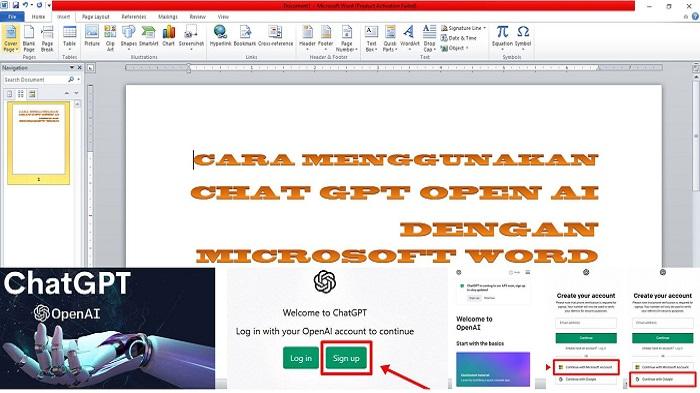 Cara Menggunakan Chat GPT Open AI dengan Microsoft Word, Mudah!