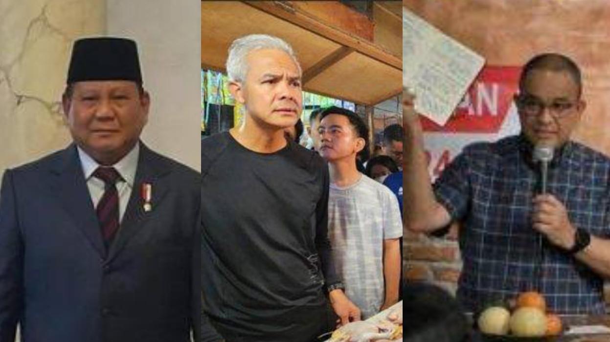 3 Bacapres Blusukan di Akhir Pekan, Prabowo di Francis, Ganjar di Pasar dan Anies Bertemu Buruh