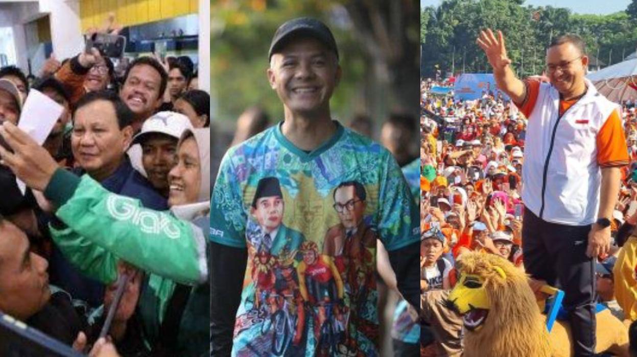 Momen Weekend Ala Prabowo Subianto, Ganjar Prabnowo dan Anies Baswedan Jelang Pilpres 2024