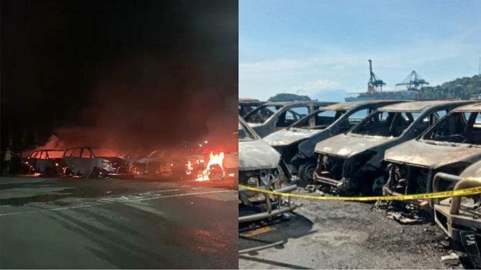 Viral 12 Unit Mobil 'Tarikan' Terbakar di Kantor DPR Papua, Ini Kata Polisi