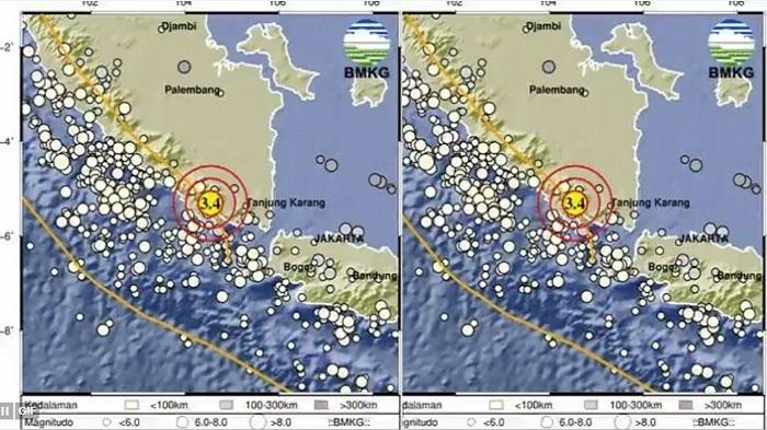 Info BMKG Hari Ini, Selasa 29 Agustus 2023, Lampung Diguncang Gempa Bermagnitudo 3.4