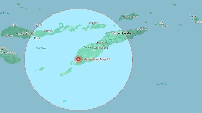 Kupang Kembali Diguncang Gempa Hari Ini Minggu 12 November 2023, BMKG: Bermagnitudo 5,4