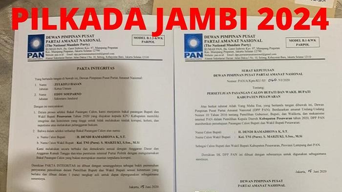Ramai-ramai Klaim Dapat Rekom DPP untuk Pilkada 2024, Ini Penjelasan PAN Jambi