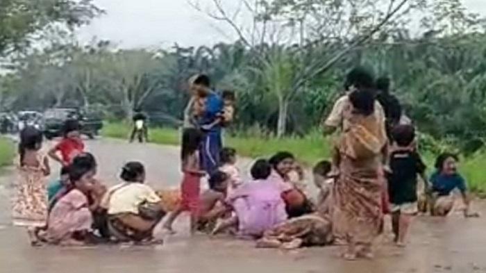 Ini Penyebab SAD Berkumpul dan Dirikan Tenda di Kawasan Citra Raya Jambi Hingga Blokir Jalan