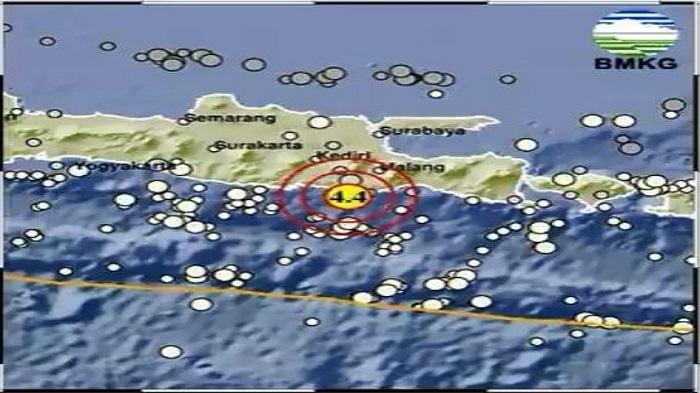 Gempa Terkini Senin 22 Januari 2024 di Jawa Timur, 48 Km Barat Daya Malang, Ini Datanya