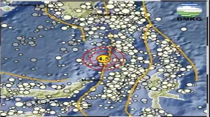 Gempa Hari Ini Jumat 16 Februari 2024 Getarkan Ondong Sulu, Bermagnitudo 4.5