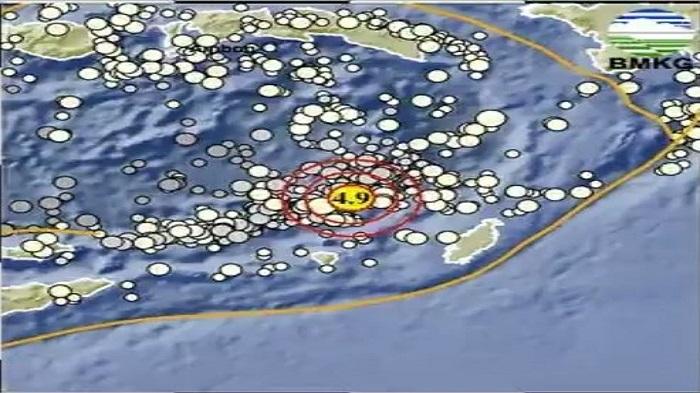 5 Titik Gempa Hari Ini Sabtu 8 Maret 2025 dalam 1 Jam Terakhir, Bermagnitudo 2.5 Hingga 4.9