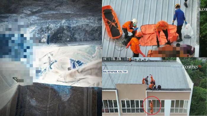 Utuh Topi dan Jaket Kulit Hitam di Sekitar Kerangka Manusia yang Ditemukan di Atap Ruko Lantai 4