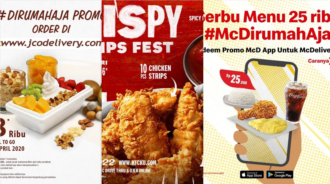 Promo dari KFC, McD, JCO hingga 30 April 2020 - Pilih Donat, Burger, Paket Ayam atau yang Mana?