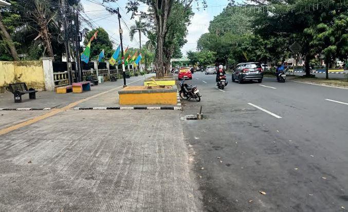 Usia Bentrok Satpol PP vs PKL, Kawasan Tugu Keris Siginjai Kota Jambi Bebas PKL