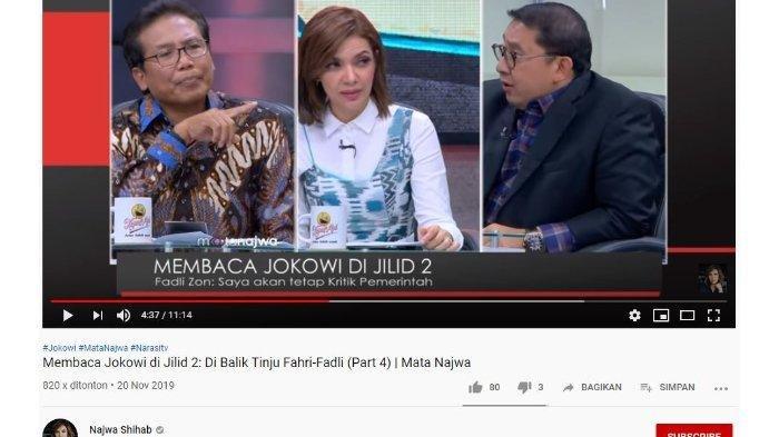 Debat Fadli Zon vs Fadjroel Rachman di Mata Najwa Najwa Shihab: Prabowo Jadi Menteri Enggak Masalah?