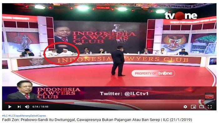 Fadli Zon Tanggapi Debat Pilpres di ILC 'Dicuekin' Budiman Sudjatmiko yang Diskusi Sama Ali Ngabalin
