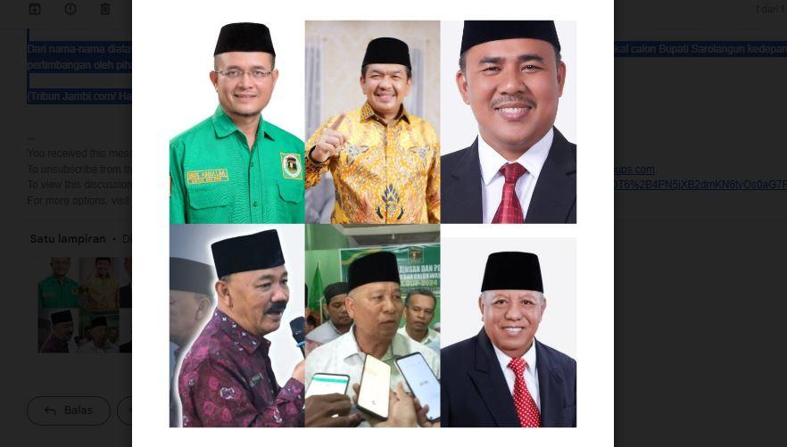 Rekomendasi PPP untuk Calon Bupati Sarolangun Sudah Mengerucut, Berikut Nama yang Bakal Diusung