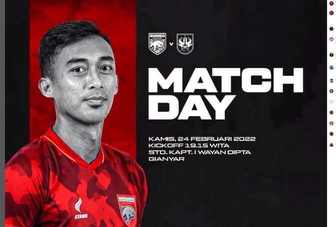 Link Siaran Langsung Borneo FC vs PSIS Semarang, Duel Dua Tim Terluka
