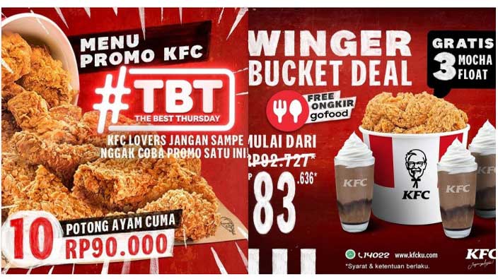 Promo KFC Hari Ini 25 Maret 2021 The Best Thursday 10 Potong Ayam Goreng Mulai Dari Rp 90.000