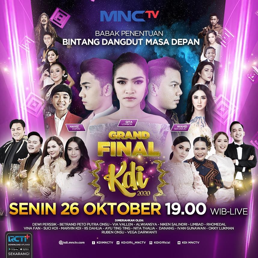 LINK Live Streaming Grand Final KDI 2020 Pengumuman Hasil Polling, Siapa yang Bakal Jadi Juara?