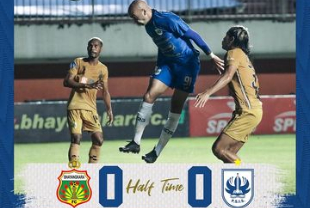 Skor Babak Pertama Bhayangkara FC vs PSIS Semarang, Kedua Tim Tampil Menyerang