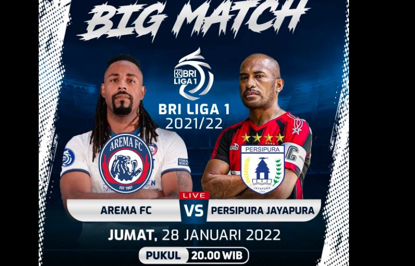 Jelang Arema FC vs Persipura Jayapura, Duel Dua Raksasa Liga 1 dengan Nasib Berbeda