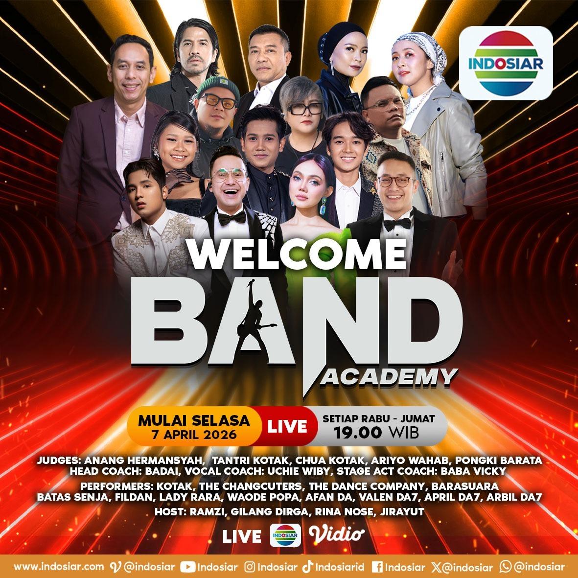 30 Band Siap Tampil di Band Academy Indosiar, Tayang Perdana 7 April 2026