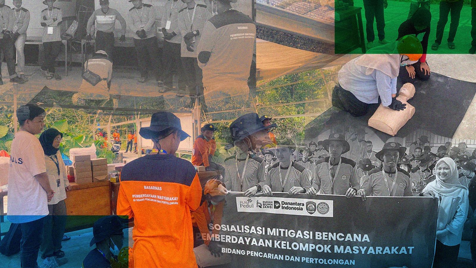 Rumah BUMN dan Basarnas Jambi Latih Masyarakat Tangguh Bencana