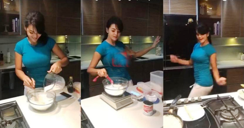 Video Farah Quin Joget Sambil Masak Martabak Kering Bikin Deg-degan, Banyak yang Salah Fokus